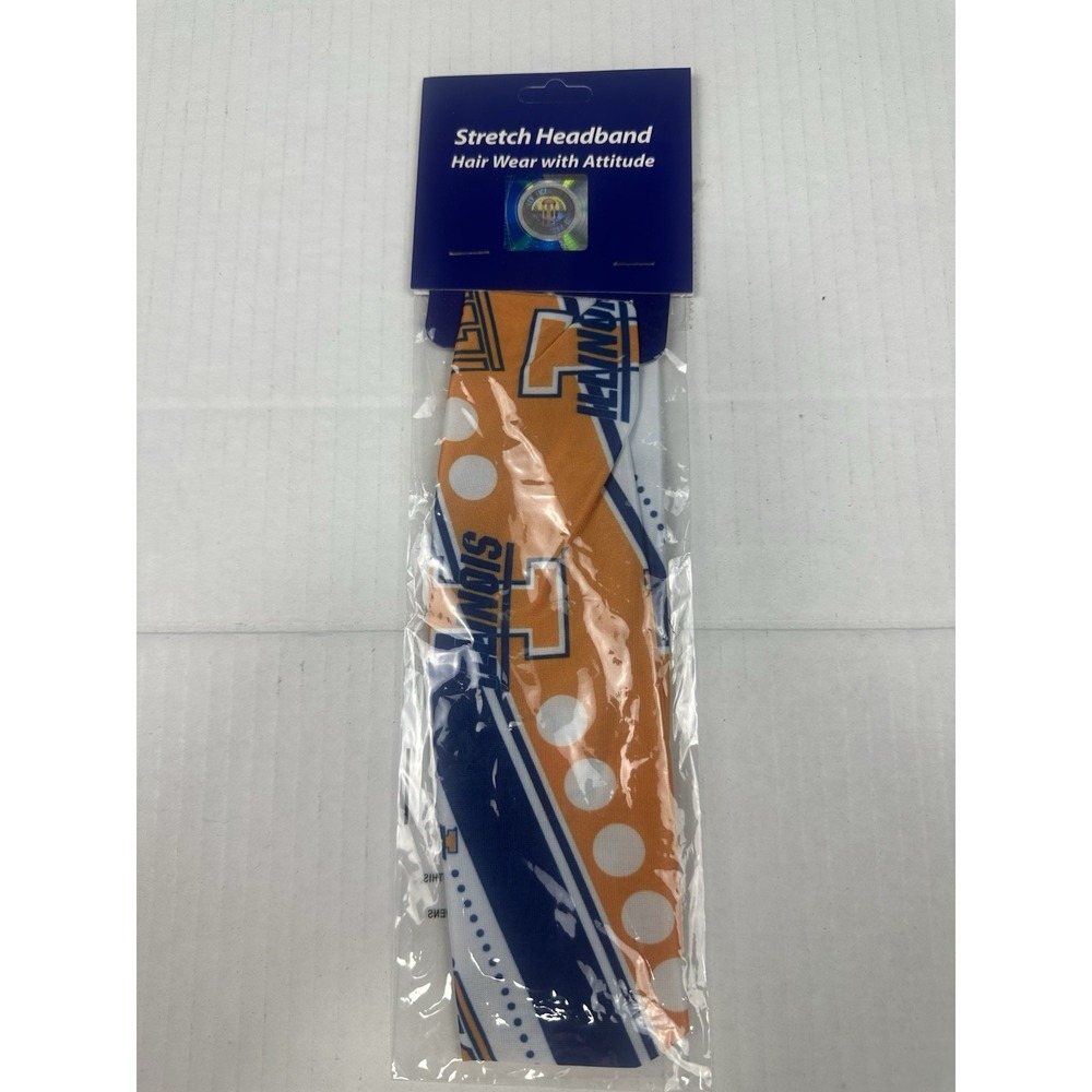 NCAA Illinois Illini Stretch Headband, Team Color Headwear